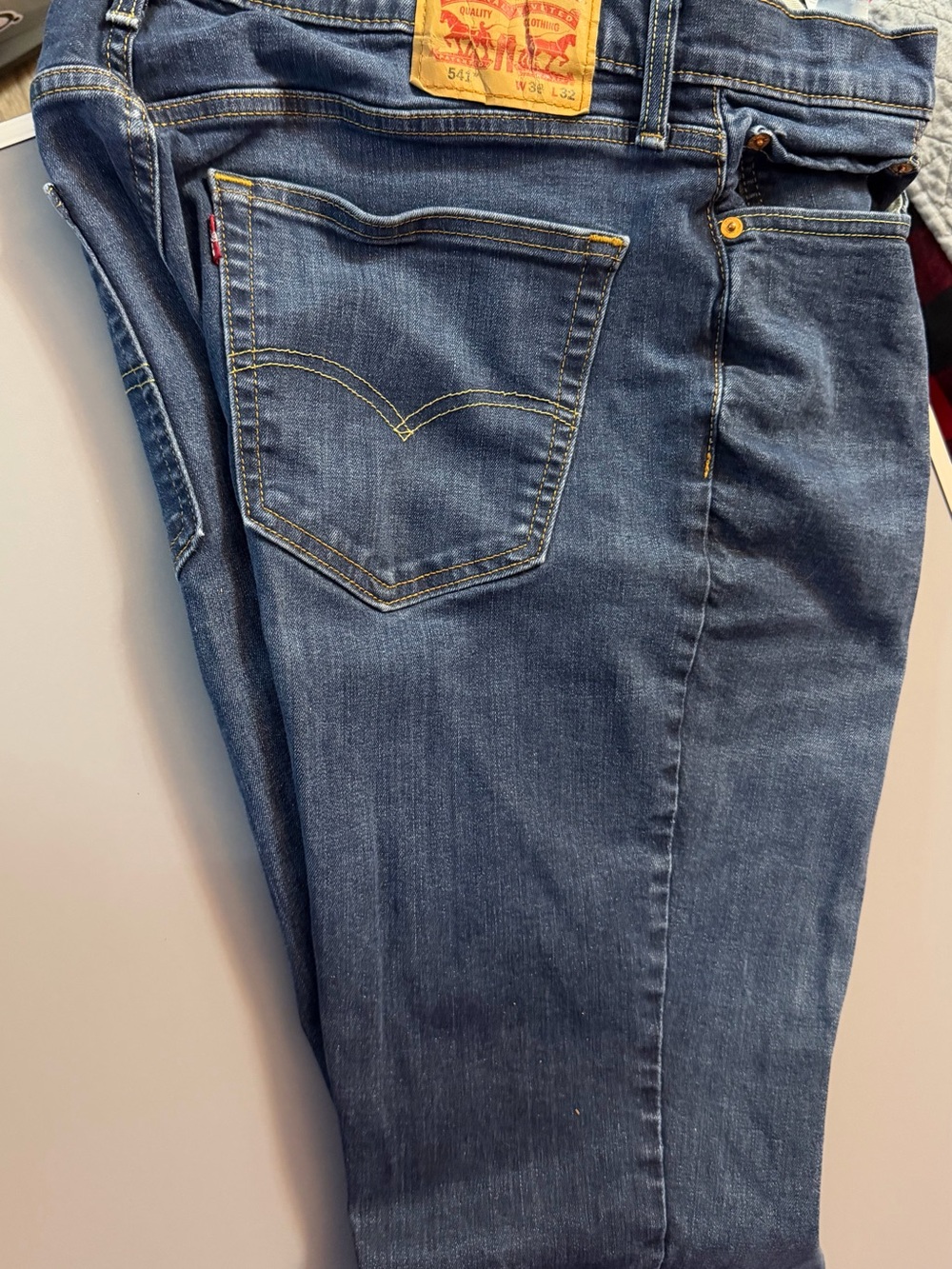 Levi's 541 Medium Blue Denim Jeans with Signature Pocket Stitch